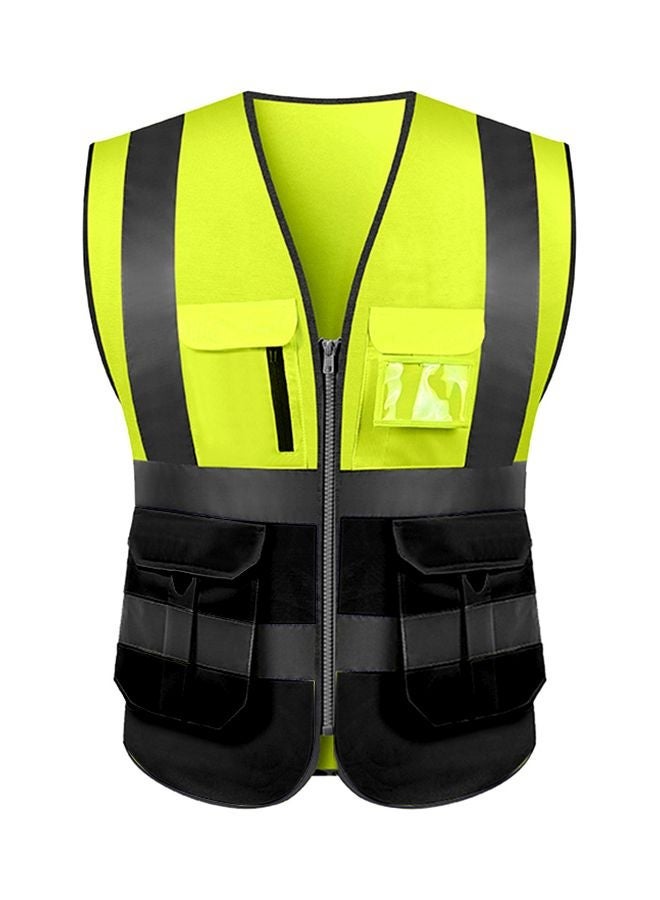 NIBEMINENT Reflective Safety Vest Black/Yellow - Image 1