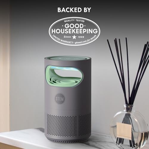 STEM Flying Insect Fan Trap for Indoor Bug Control, Attracts Mosquitoes, Fruit Flies, and House Flies, Plug-in Fan with UV Light, Starter Kit Includes 1 Device and 5 Glue Traps - Image 3