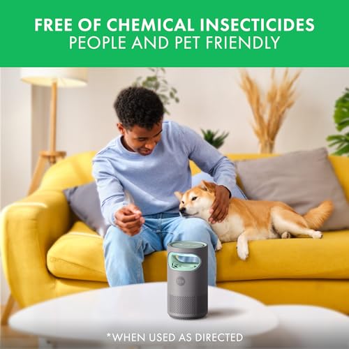 STEM Flying Insect Fan Trap for Indoor Bug Control, Attracts Mosquitoes, Fruit Flies, and House Flies, Plug-in Fan with UV Light, Starter Kit Includes 1 Device and 5 Glue Traps - Image 4