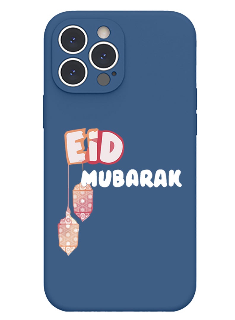 Theodor Protective Slim Fit Case Liquid Silicone Cover with Full Body Protection Anti-Scratch Shockproof Case For iPhone 14 Pro Max Blue  - Einstein copy - Image 1