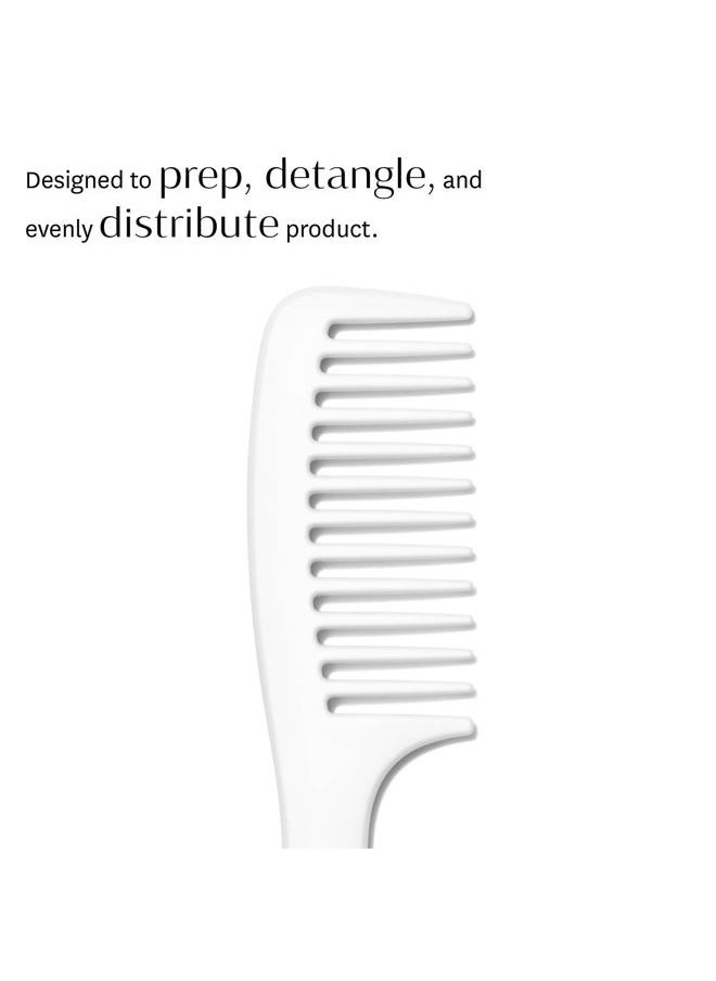 T3 Micro Detangle Duo Brush Set | Detangling Brush and Shower Comb Set | Comb to Disperse Liquid & Brush to Detangle Wet Hair| For All Hair Lengths and Textures, white, 1 Count (Pack of 1)  - Image 4