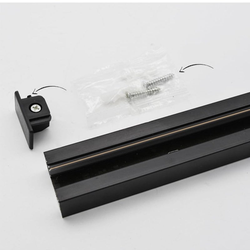 ZOREZA ZOREZA Track Light Indoor Focus Light For Ceiling Black Body 1 MeterTrackstickPack Of 1 Metal  - Image 3