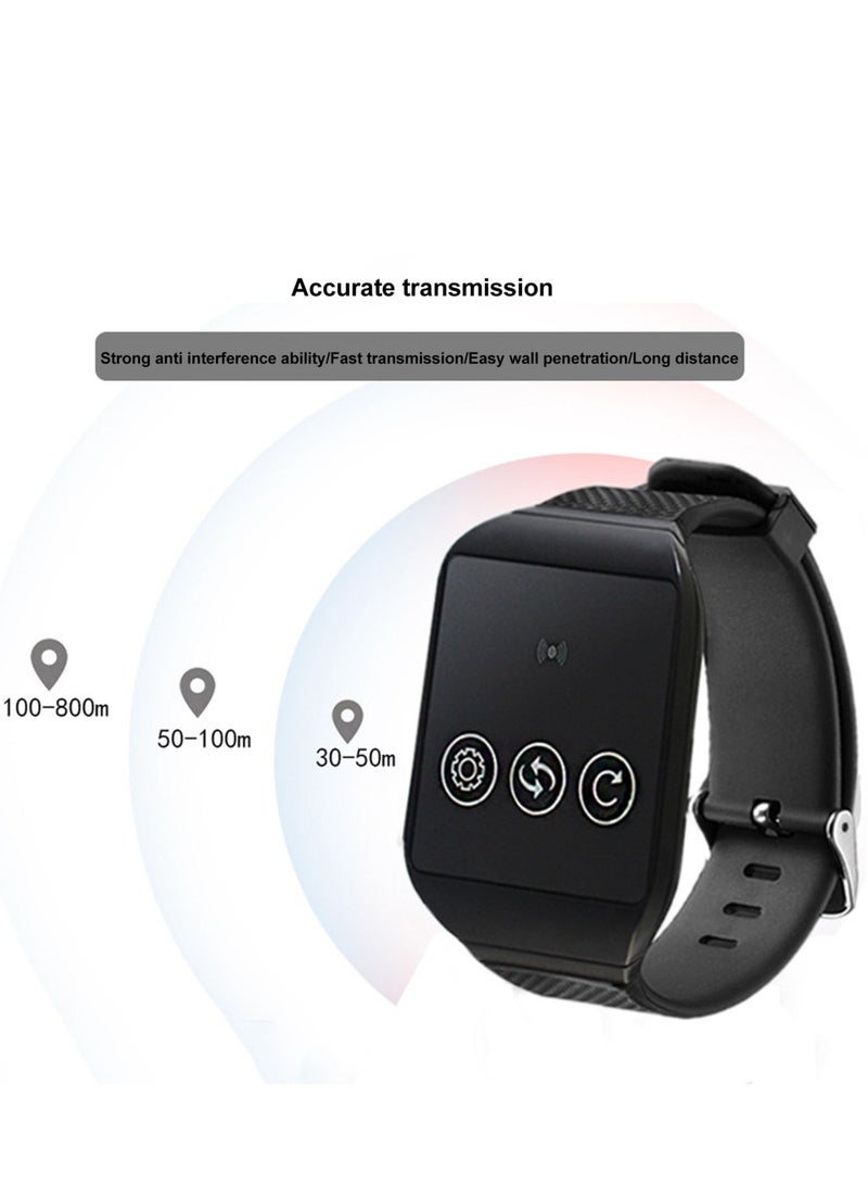 XiuWoo Call bell, Restaurant Pager System, Caregiver Call System, Wrist Pager Alert Call Buttons 1 to 1 Pager System for Home Hospital Factory - Image 2