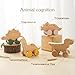 ibwaae Wooden Dinosaur Cars Montessori Toys for Babies Baby Push Car Toys Wooden Toy Vehicles Development and Infant Grasping Montessori Toys3PCS - Image 4