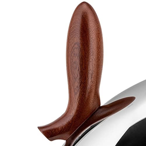 ALESSI غلاية ماء شاي أليسي 1.9 لتر 'فرانك غيري' بتصميم مقبض خشبي من الفولاذ المقاوم للصدأ - Image 4