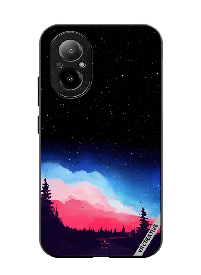 VR CREATIVE Protective Case Cover For Realme C67 4G Vibrant Cloud Design Multicolour - Image 1