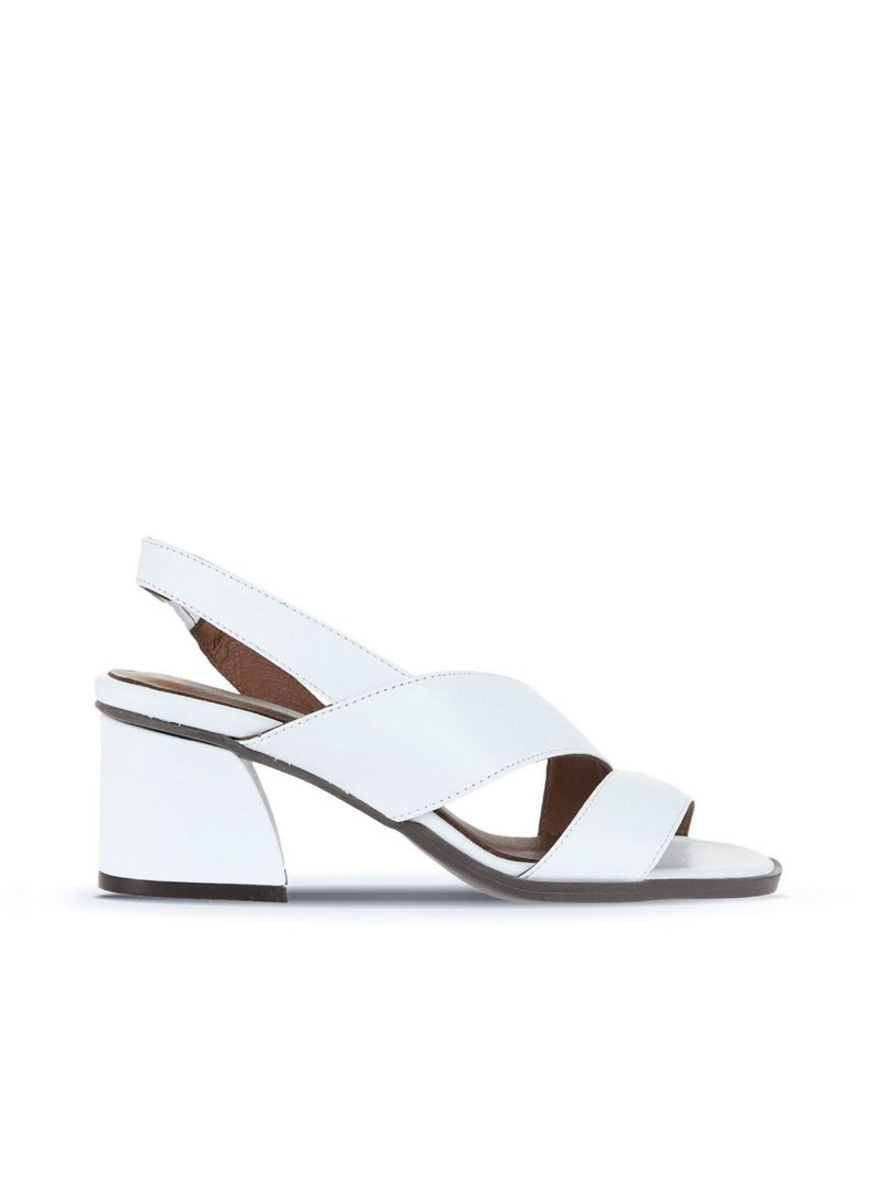 Bueno BUENO Women's Heeled Sandals – Modern Criss-Cross Slingback with Block Heel and Open Toe for Effortless Elegance  - Image 1