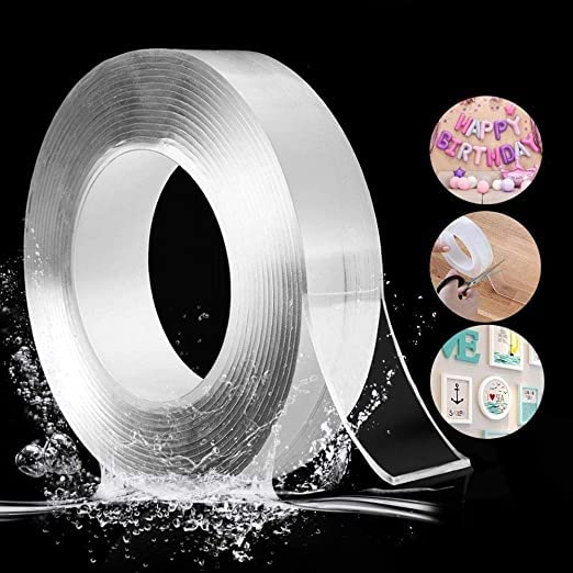 Rosevelt ROSEVELT Double Sided Heavy Duty Tape - Adhesive Silicone Tape, Heavy Duty, Heat Resistant, Multi-Functional, Removable, Washable, Reusable Anti-Slip Tape (3 Meter)  - Image 3