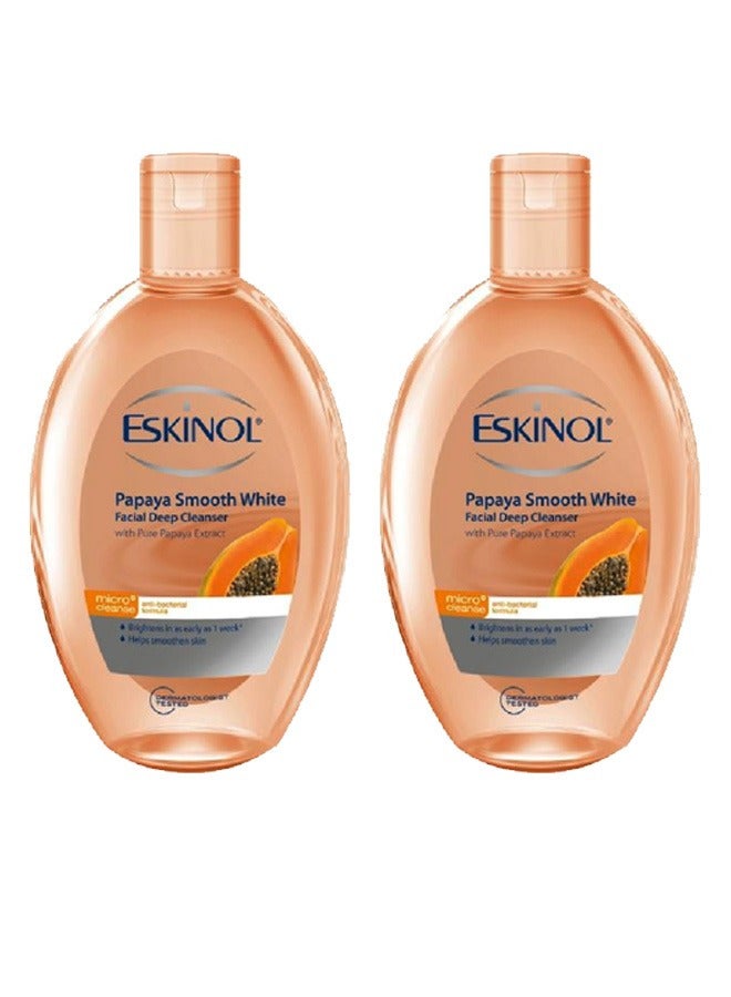إسكينول قطعتين من منظف الوجه بالبابايا 225x2 مل - Image 1