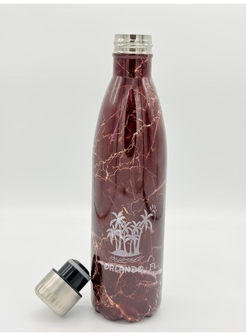 OGS Stainless Steel Insulated Water BottleStainless Steel Insulated Water Bottle - Keeps Drinks Cold for 24 Hours and Hot for 12 Hours - Elegant, Leak-Proof, 750ml - Image 2
