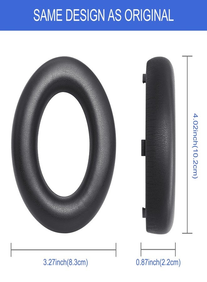G GVOEARS وسادات أذن بديلة لسماعات Bose NC700 المانعة للضوضاء، وسادات أذن مطورة من الجلد البروتيني لسماعات Bose 700 فوق الأذن (أسود) - Image 3
