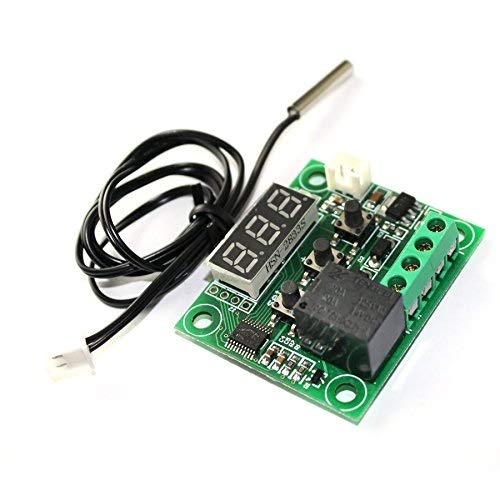 Themisto Generic W1209 Digital LED DC 12V + NTC Sensor heat cool temp thermostat temperature switch Module On/Off Controller electronic Board DIY - Image 2