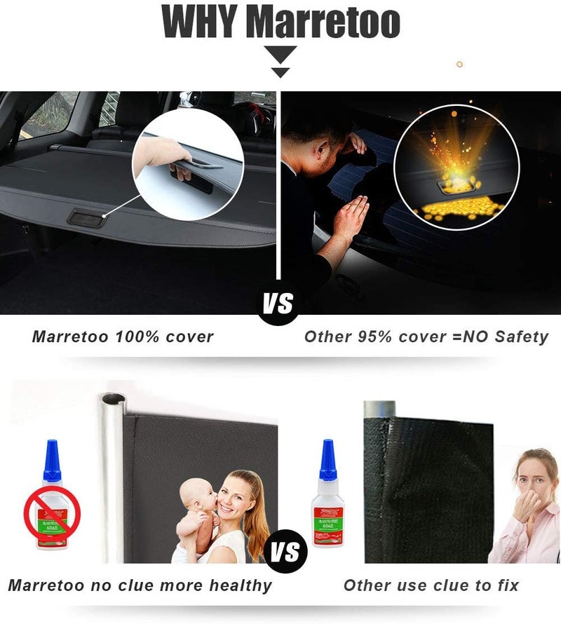 MarretooAuto Durable Waterproof Non-Slip SUV Cargo Cover for Jeep Grand Cherokee 2011-2021 - Image 3