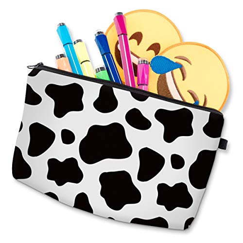 Deanfun Cosmetic Bag for Women Trendy Makeup Bags Organizer Travel Waterproof Toiletries Bag Accessories Cow Point Gifts (52558) - Image 5