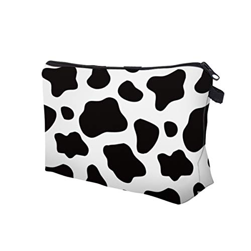 Deanfun Cosmetic Bag for Women Trendy Makeup Bags Organizer Travel Waterproof Toiletries Bag Accessories Cow Point Gifts (52558) - Image 2