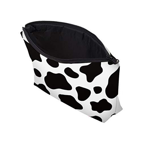 Deanfun Cosmetic Bag for Women Trendy Makeup Bags Organizer Travel Waterproof Toiletries Bag Accessories Cow Point Gifts (52558) - Image 3