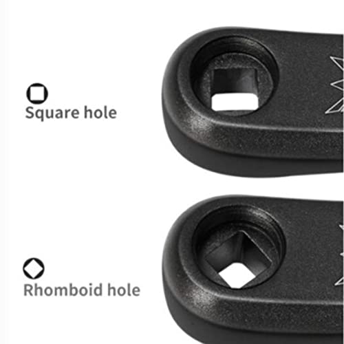 Ejoyous Crank Arm, Aluminium Alloy Left Hand Single Chain Crank Arm Pedal Crank Bar Replacement for Mountain Road Crankset, Black - Image 4
