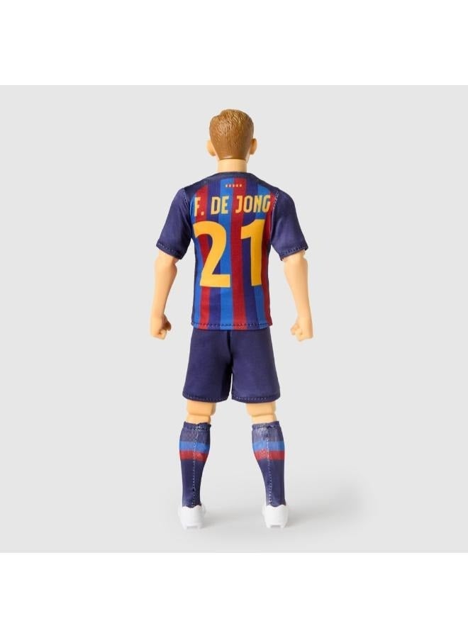 اف سي برشلونة تمثال كرة القدم القابل للجمع لفريق برشلونة - فرينكي دي يونغ، 30 سم - Image 3
