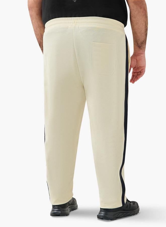 Maxim Men Regular Fit Joggers with Contrast Side Tape - Image 3