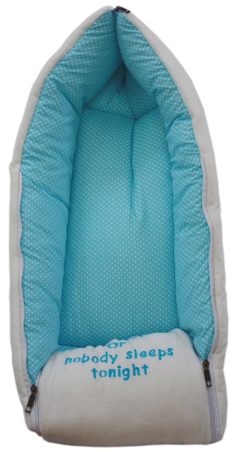 Amardeep Blue Color Baby Quilt/Sleeping Bag Cum Baby Carry Bag 64 * 41 cms - Image 2