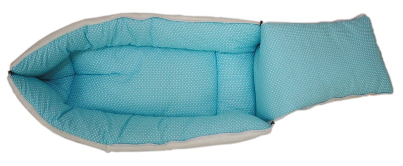 Amardeep Blue Color Baby Quilt/Sleeping Bag Cum Baby Carry Bag 64 * 41 cms - Image 3