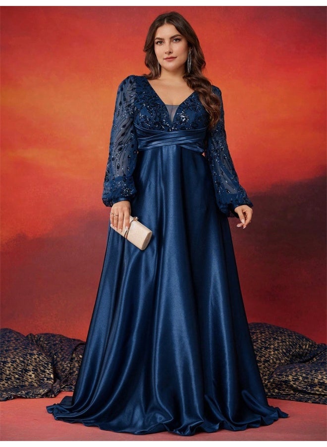 Madam Uniq Sequin Bodice Gown Dress  - Image 1