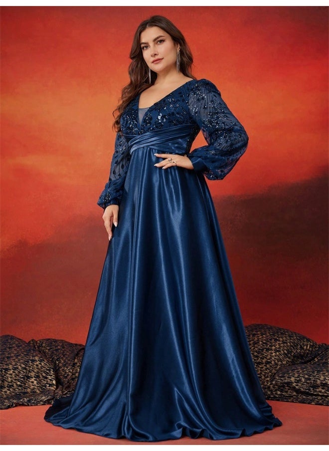 Madam Uniq Sequin Bodice Gown Dress  - Image 5