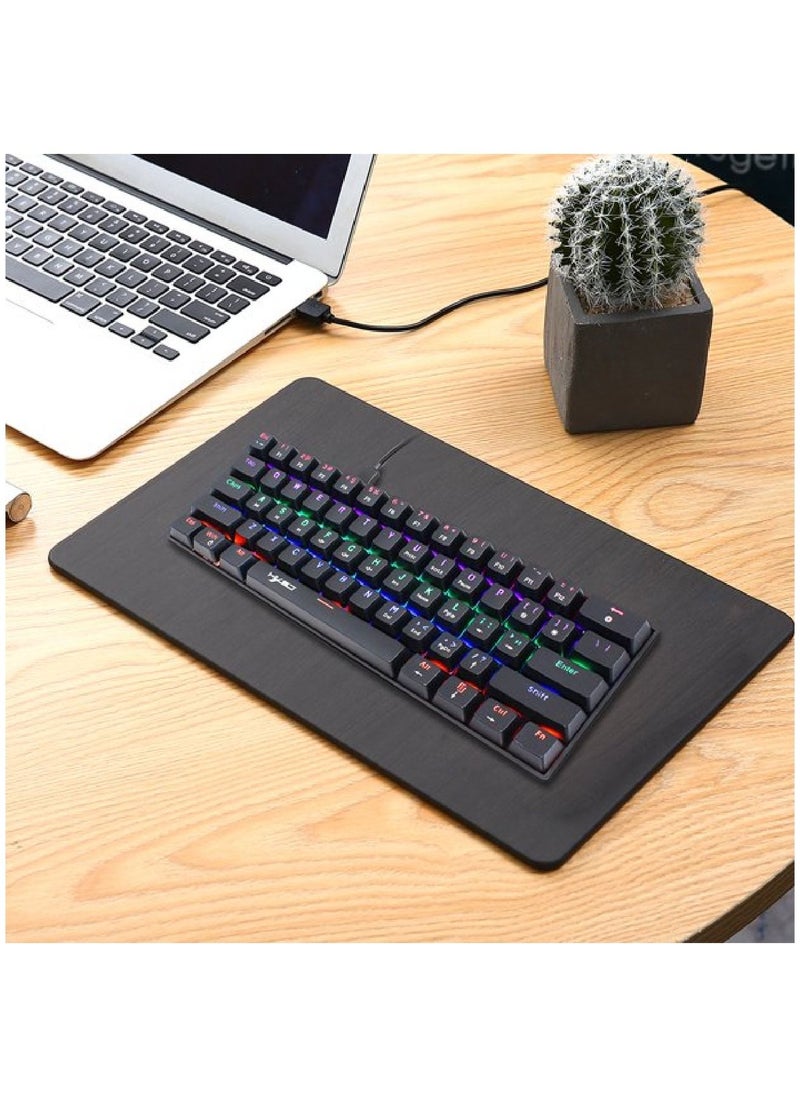 HXSJ - Wired Compact Mechanical Keyboard Black - Image 1