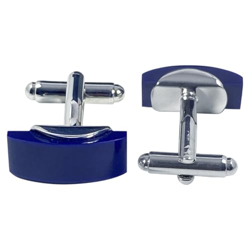 Peluche Saga Blue Cufflinks for Men - Image 3