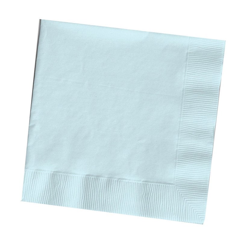 Creative Converting DINNER NAPKINS 3PLY 1/4FLD, 25 Count (Pack of 1), Pastel Blue