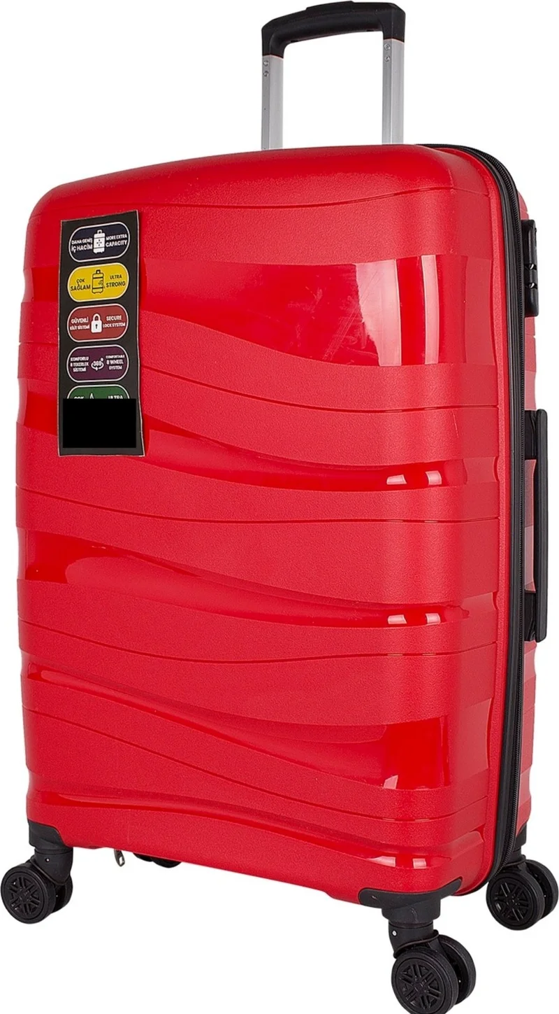 Esbuik Polipropline Unbreakable Silicone 3-Piece Suitcase & Suitcase Set (Cabin+Medium+Large Size)