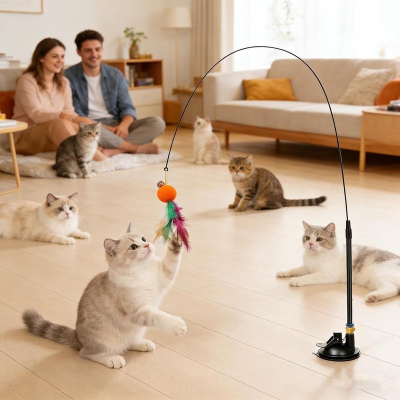 Genérico Cat Toy | for Cat Exercise with Pen | Interactive Cat Toy with for Daily Entertainment and Training at Home, Garden, Outdoor Park - Image 3