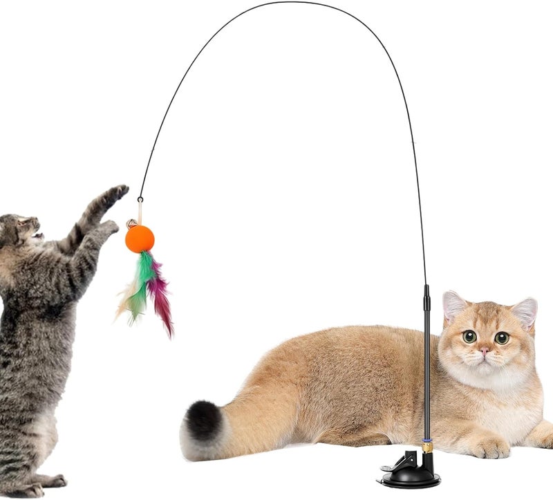 Genérico Cat Toy | for Cat Exercise with Pen | Interactive Cat Toy with for Daily Entertainment and Training at Home, Garden, Outdoor Park - Image 1