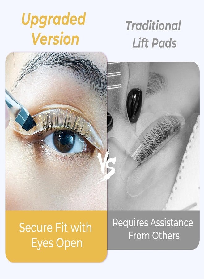 PERMANIA Lash Lift Pads, 5 Sizes Strong Hold Lash Lit Rods Can be Operated with Eyes Open for Eyelash Perm (Clear - Image 2