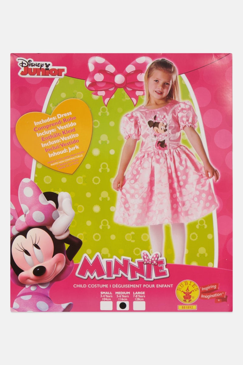 Disney Junior Kids Girl Polka Dots Minnie Mouse Costume 5-6 Years, Pink Combo - Image 1
