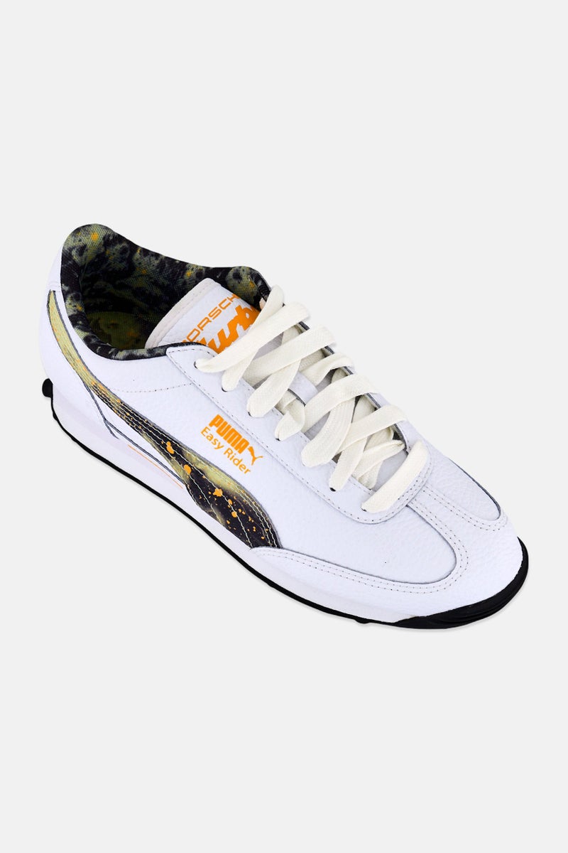 Puma x Porsche Turbo Men Easy Rider Lace Up Outdoor Shoes, White - Image 1