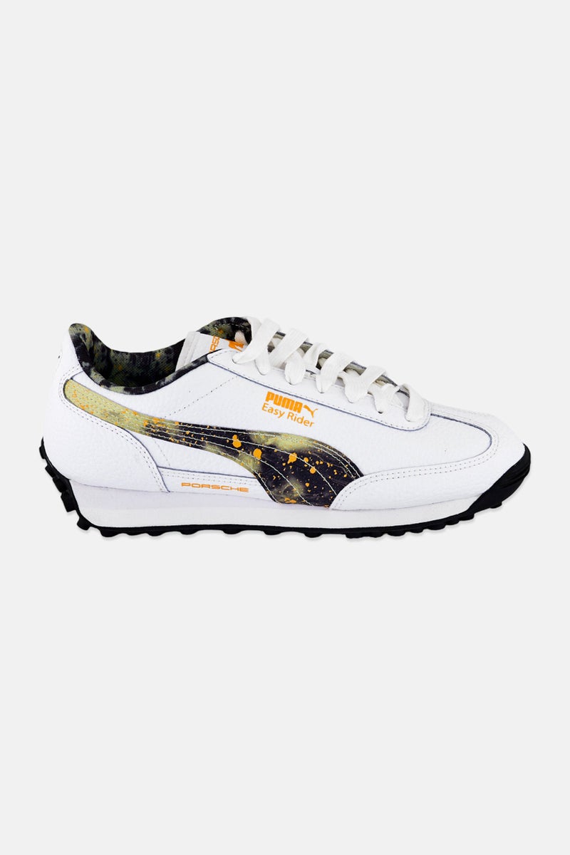 Puma x Porsche Turbo Men Easy Rider Lace Up Outdoor Shoes, White - Image 4