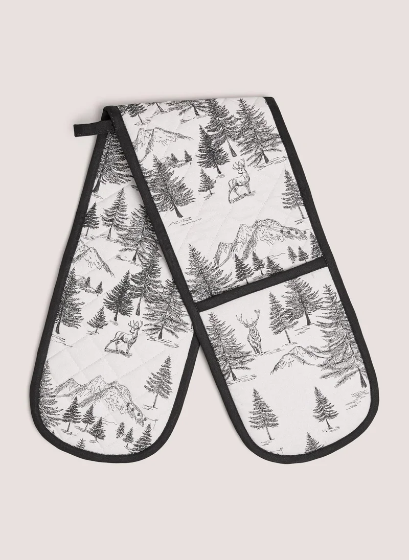Matalan Black Stag Double Oven Glove