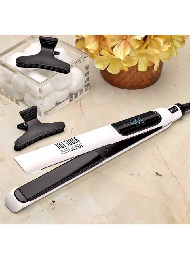Hot Tools Pro Artist Nano Ceramic Hair Straightener | For Smooth, Straight Hair (1 in) - Image 5