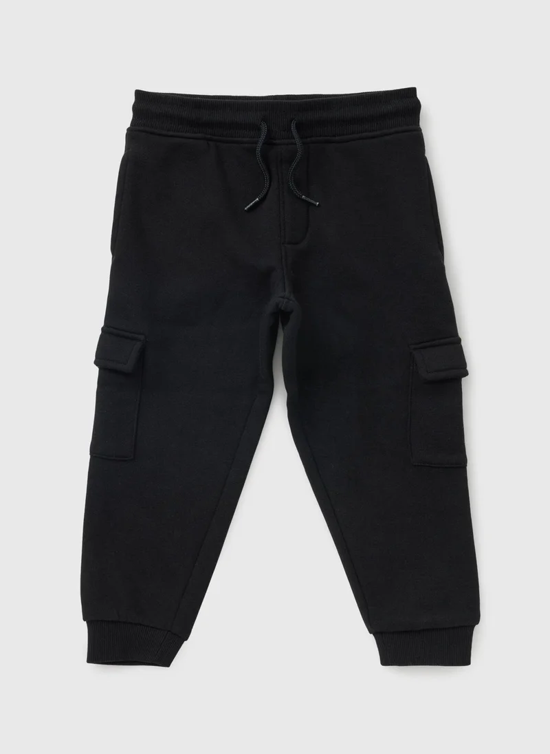 ماتلان بنطلون رياضي للأولاد أسود بجيوب