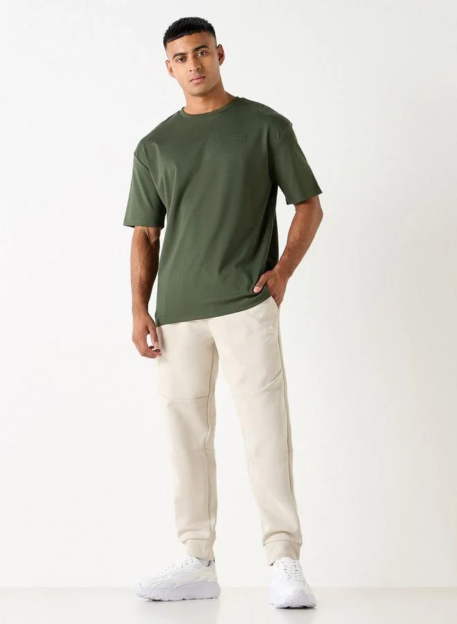Kappa Kappa Panelled Joggers With Drawstring Closure And Pockets