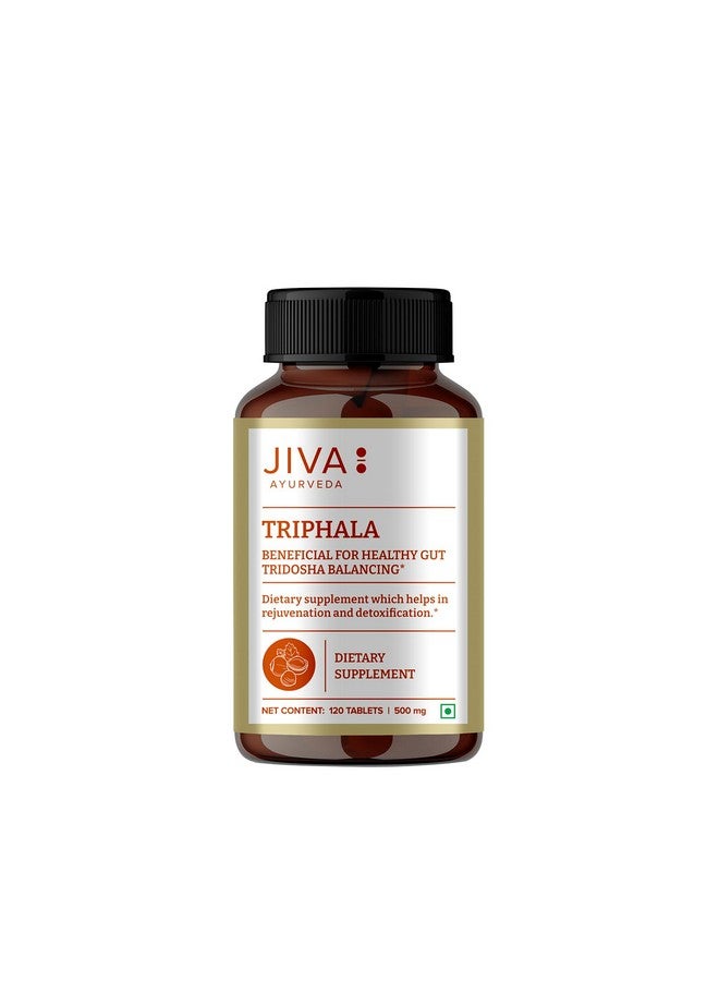 Jiva Jiva Triphala Tablet 500mg | 100% Ayurvedic Formulation Improves Digestion, Promotes Gut Health & Relives Constipation | Balances 3-Doshas | Excellent For Eye & Hair Issues - 120 Tablets (Pack Of 2) - Image 2