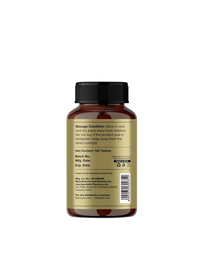 Jiva Jiva Triphala Tablet 500mg | 100% Ayurvedic Formulation Improves Digestion, Promotes Gut Health & Relives Constipation | Balances 3-Doshas | Excellent For Eye & Hair Issues - 120 Tablets (Pack Of 2) - Image 4