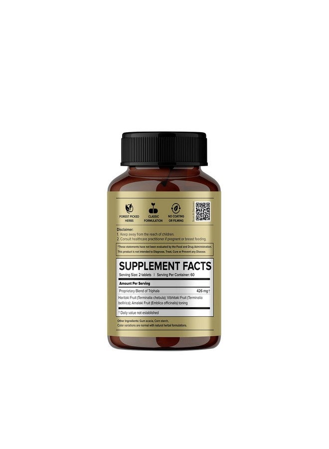Jiva Jiva Triphala Tablet 500mg | 100% Ayurvedic Formulation Improves Digestion, Promotes Gut Health & Relives Constipation | Balances 3-Doshas | Excellent For Eye & Hair Issues - 120 Tablets (Pack Of 2) - Image 3