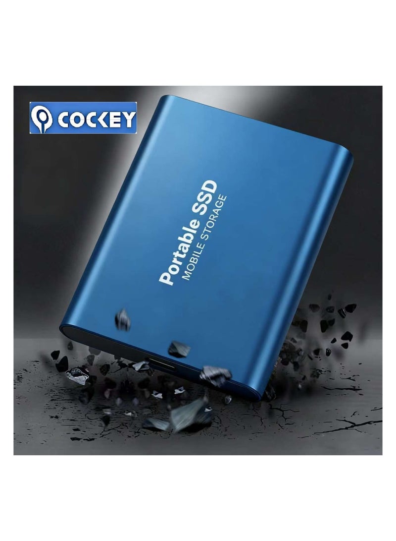 كوكي 4TB محمول خارجي SSD، 4000GB USB 3.1 نقل البيانات عالية السرعة، الكمبيوتر دعم محرك الأقراص الاحتياطية نقل البيانات تخزين، USB C Mini المحمولة الخارجية الصلبة محرك الأقراص للكمبيوتر الشخصي/الكمبيوتر المحمول/الهواتف وغيرها - Image 4