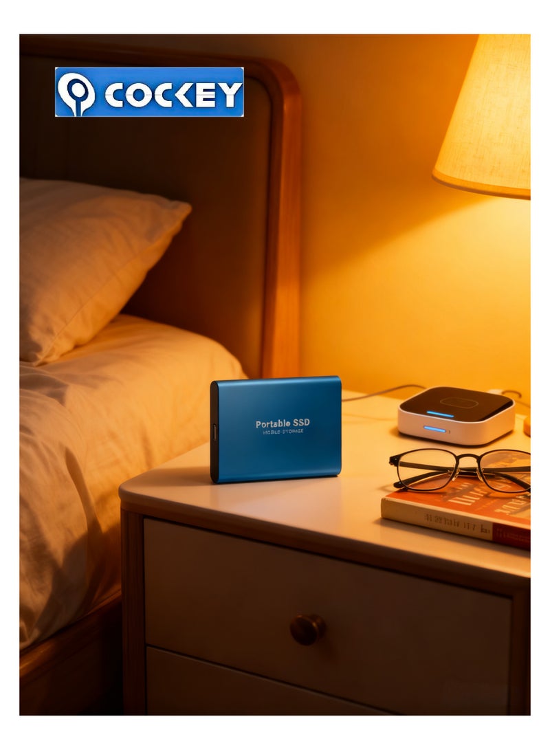 كوكي 4TB محمول خارجي SSD، 4000GB USB 3.1 نقل البيانات عالية السرعة، الكمبيوتر دعم محرك الأقراص الاحتياطية نقل البيانات تخزين، USB C Mini المحمولة الخارجية الصلبة محرك الأقراص للكمبيوتر الشخصي/الكمبيوتر المحمول/الهواتف وغيرها - Image 5