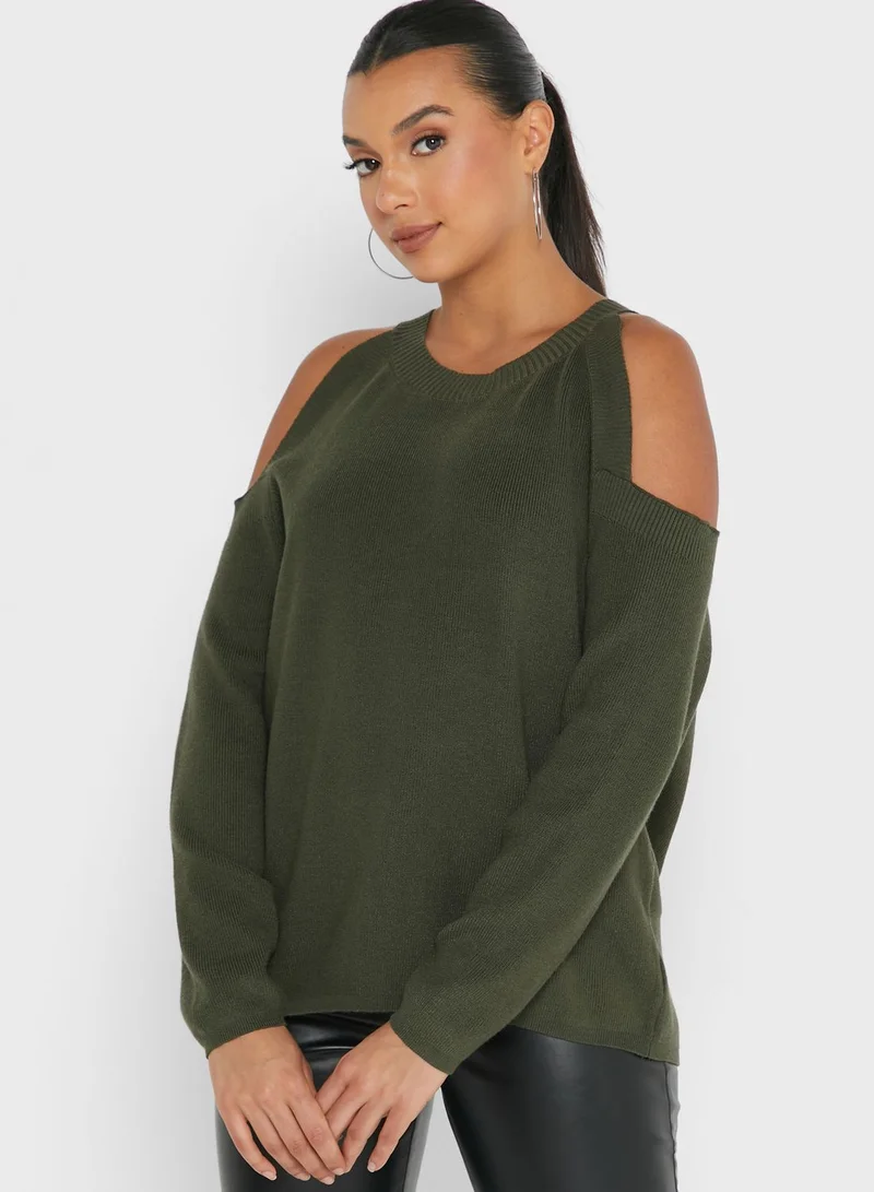 Ginger Sweater With Cold Shoulder