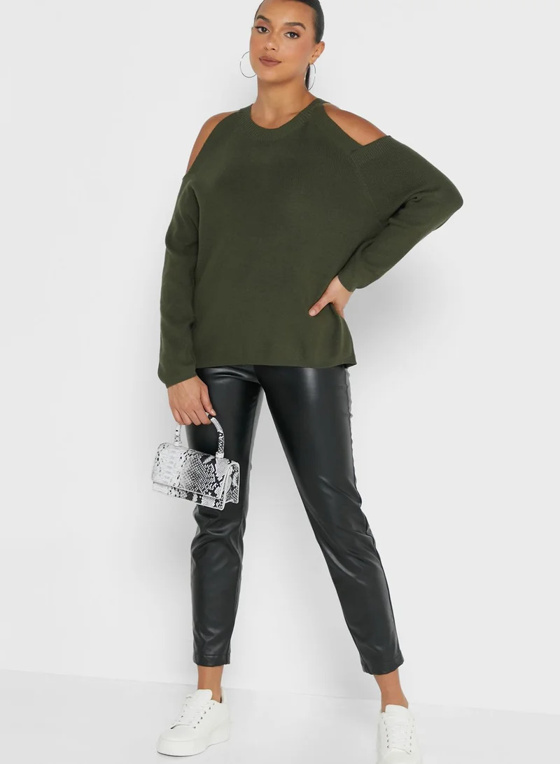 Ginger Sweater With Cold Shoulder