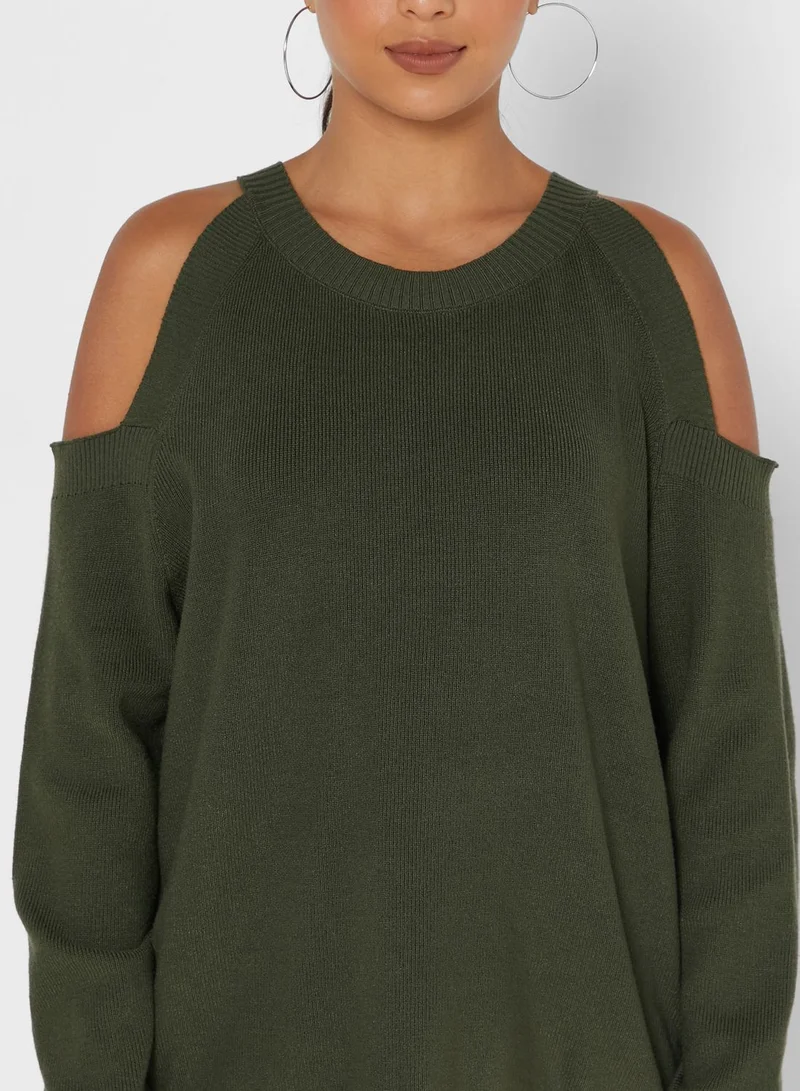 Ginger Sweater With Cold Shoulder
