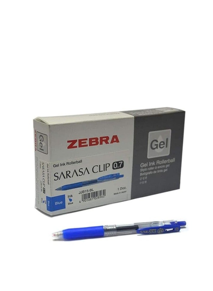 Zebra Sarasa Clip Gel Pen Box of 10 pcs 0.7mm - Image 1